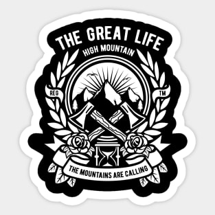 Axe, the great life Sticker